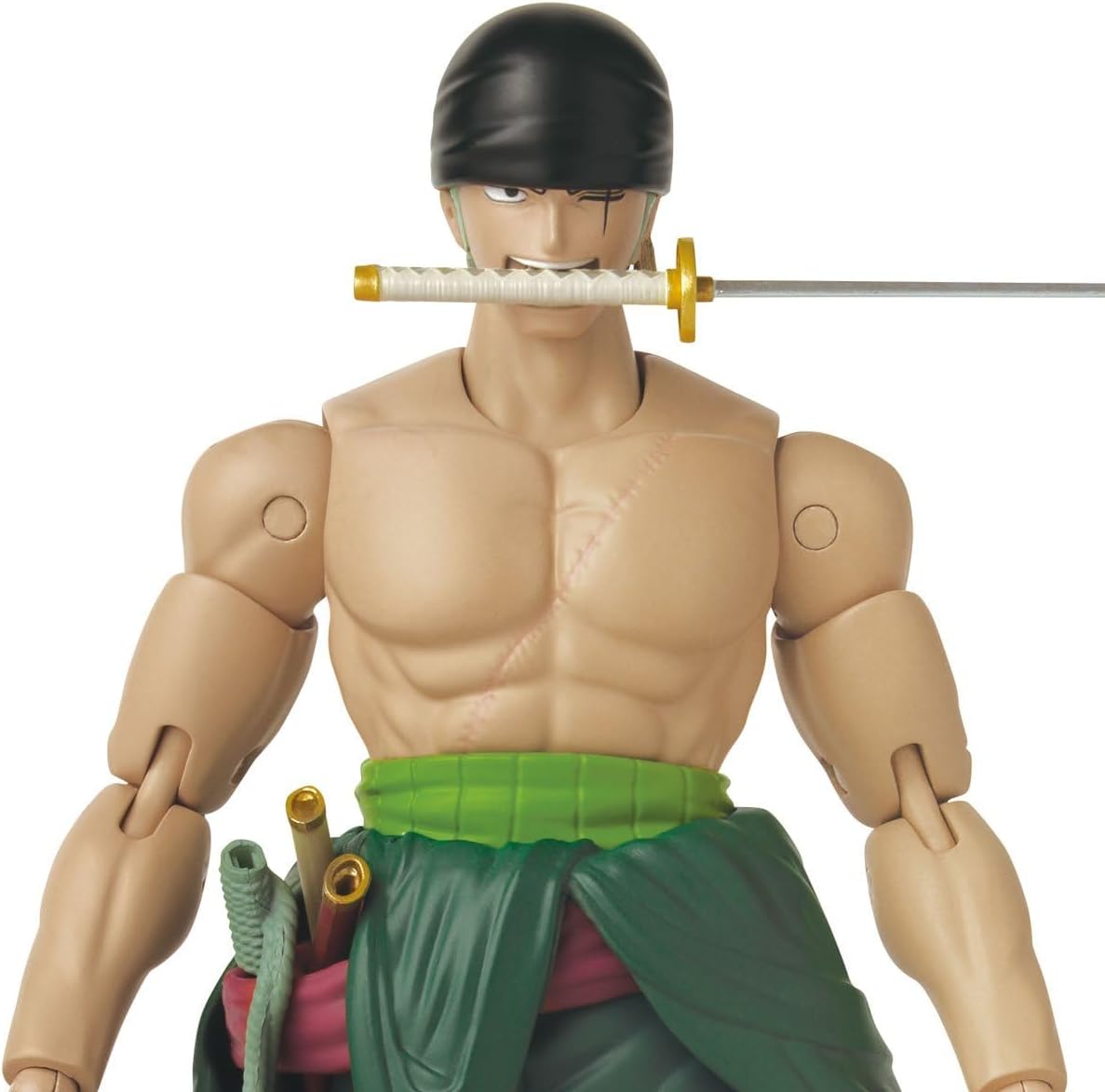 One Piece Roronoa Zoro Three Sword Style Anime Heroes Action Figure